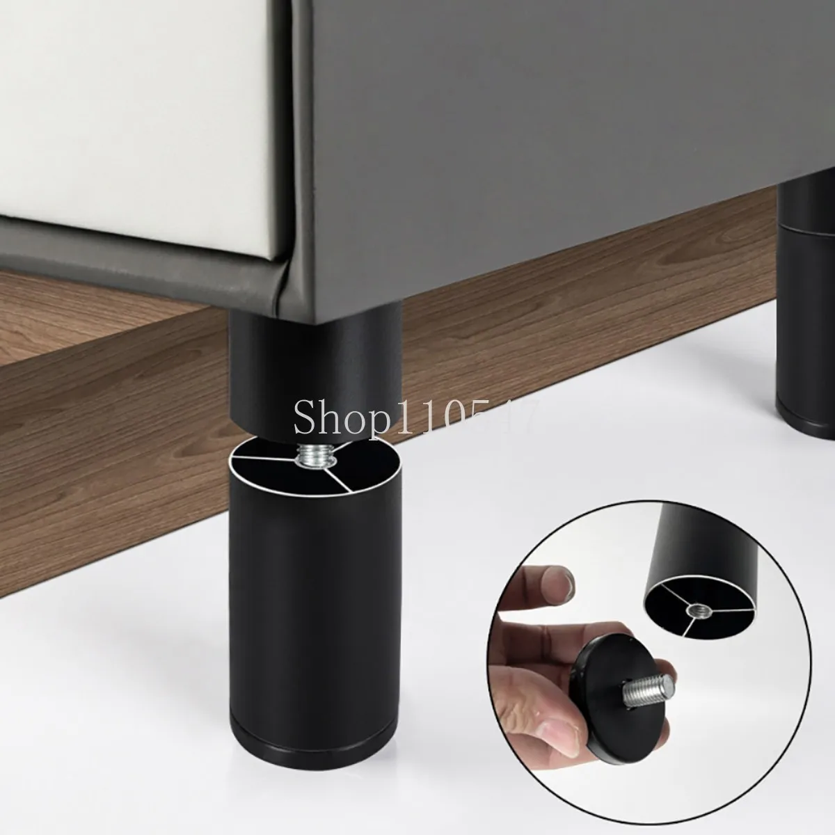 M6/M8/M10 Adjustable Furniture Leg Aluminum Alloy Table Legs For TV Cabinet/Wardrobe/Raised Refrigerator/Washing Machine Feet image 3