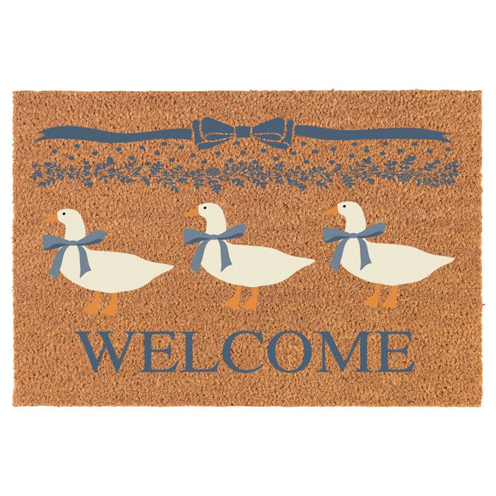

Custom Animal Doormat Personalized Blue Goose Print Anti Dirty Entryway Rug Carpet Home Decor Accessory Housewarming Gift