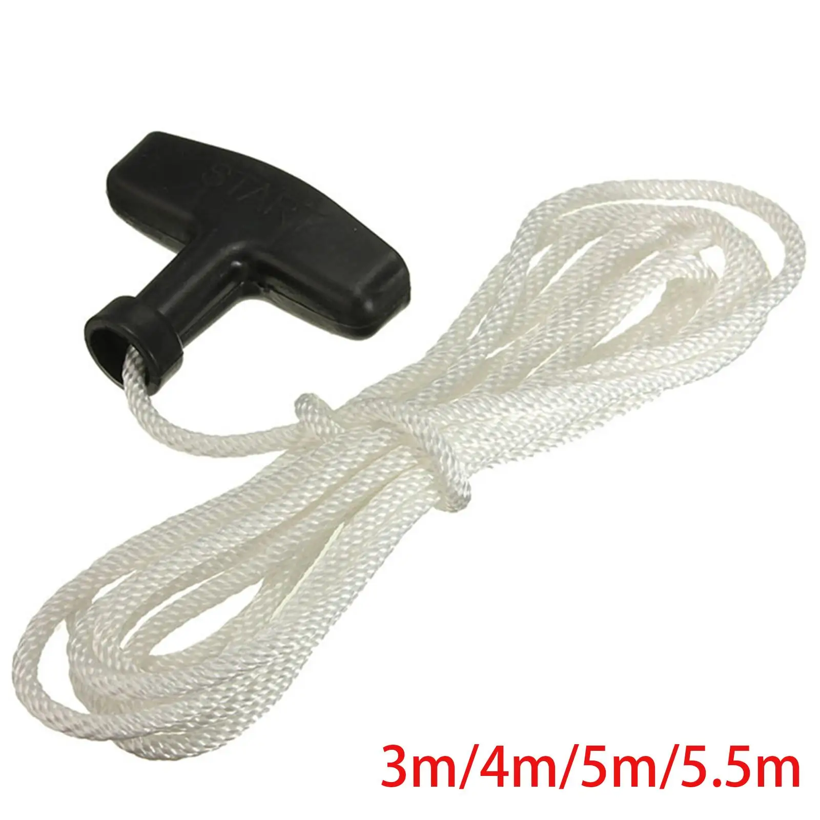 Starter Pull Handle with Rope Strimmer Cord Line Strong Mower Pull Cord for String Trimmer Electric Mower Attachment Accessory