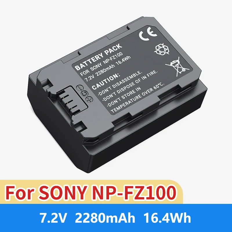 1-4pcs 2280mAh NP-FZ100 NPFZ100 NP FZ100 Battery for Sony NP-FZ100, BC-QZ1,Sony a9, a7R III, a7 III,A6600 A6700 A1 A7C