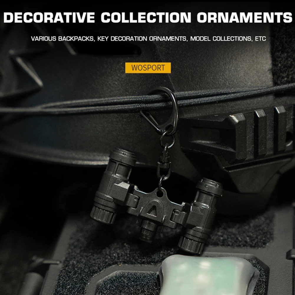 Porte-clés de Vision nocturne, modèle factice, Binoculaire à Angle réglable NVG, accessoires de Collection de jeux Airsoft de chasse