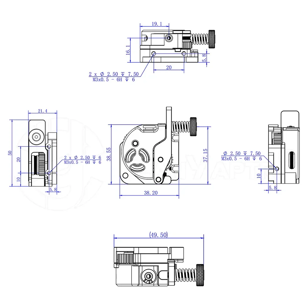 Voor Creality K1 K1C Upgrade Extruder motor kit Hummingbird Met KLR Hoge Temperatuur Motor 3D printer