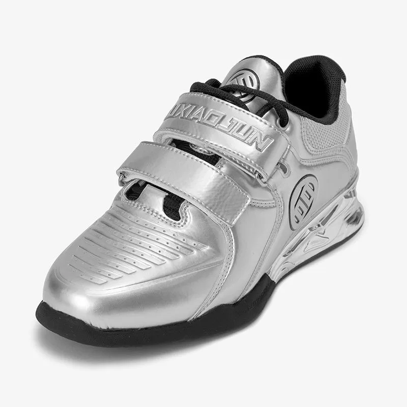 2024 Hot Sale Weight Lifting Training Shoe Couples Silver Squat Hard pull shoes Mens Womens Gym Shoes Unisex Indoor Sports Shoe