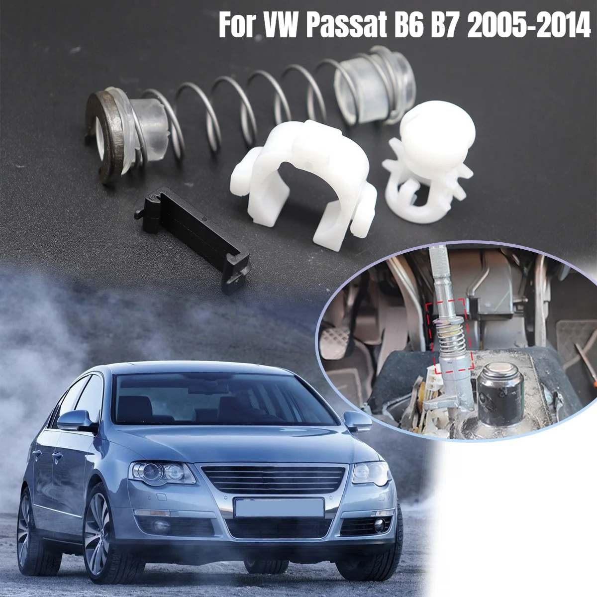 Manual Gear Stick Linkage End Rebuild | Gear Shifter Selector Lever Shaft Spring Bushing Shift For VW Passat B6 B7 2005-2014
