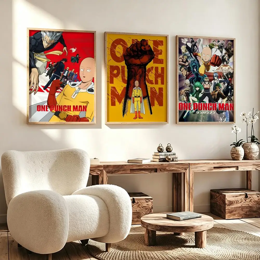 Modern Aesthetic Wall Art Poster anime One Punch Man Poster for Office Home Decor Interior Large Wall Picture Print