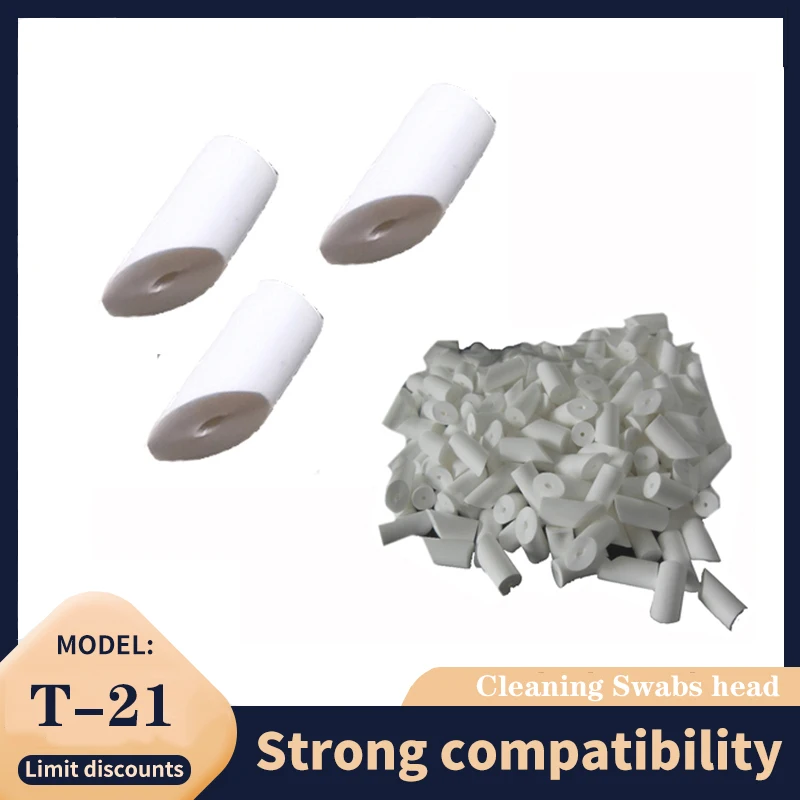 100pcs T-21 T21 T 21 Cleaning Swabs Head T21 For Rubystick conton head Solvent printer for Mimaki / Roland / Mutoh / Epson