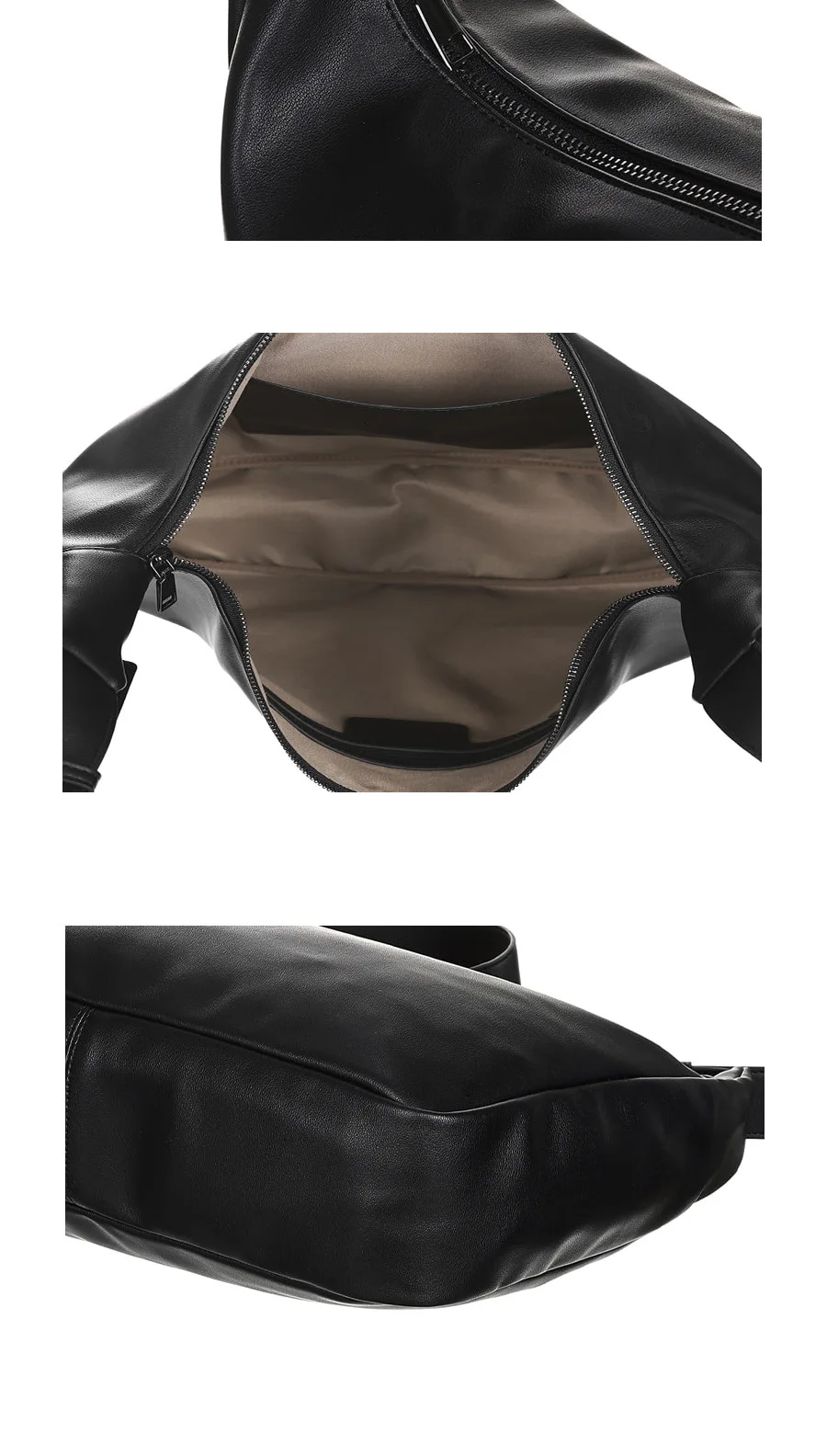 حقيبة كروس كورية - على الطراز الياباني للشباب - حقيبة كتف بسيطة للجنسين، جلد PU ناعم، خفيفة الوزن ومحمولة #5