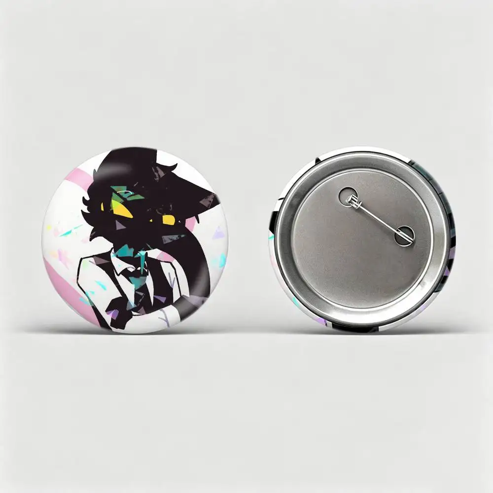 Animal GAME Hospital S-Secret Agent  Badges Creative Tinplate Round Button PinsBrooch Badge Clothes Backpack Custom
