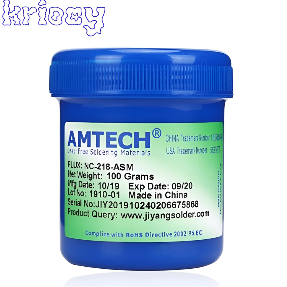 1 PCS AMTECH-NC-559-ASM Kingbo RMA-218 BGA Solder Flux Paste Solder 100g for SMT Reballing 100g