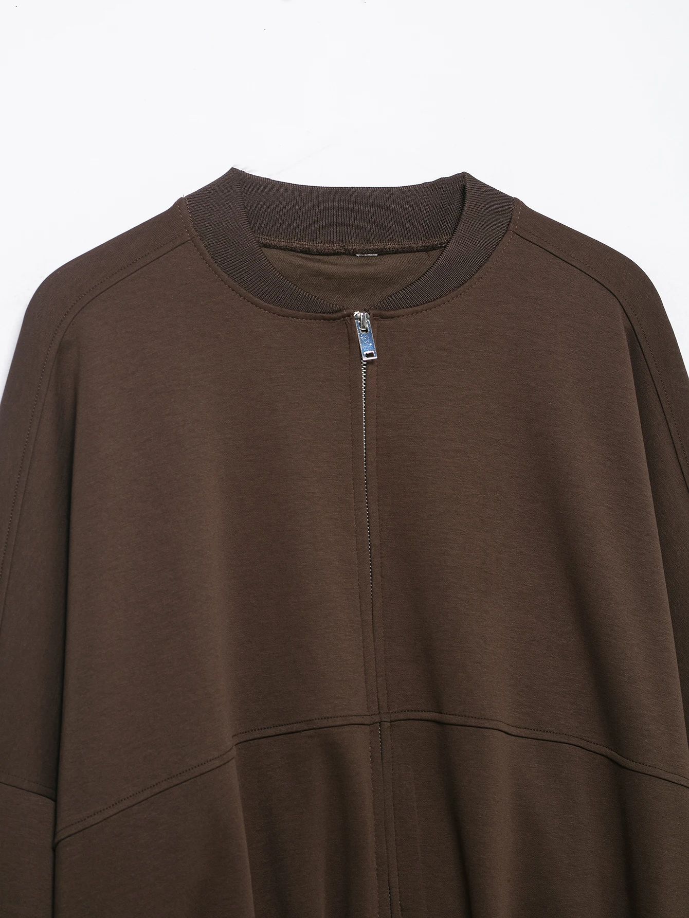 KONDALA Casual Chic Marrone Cioccolato Abiti da donna Manica lunga Giacche larghe Pantaloni lunghi a zampa d'elefante Sport elastici Tute da corsa femminili