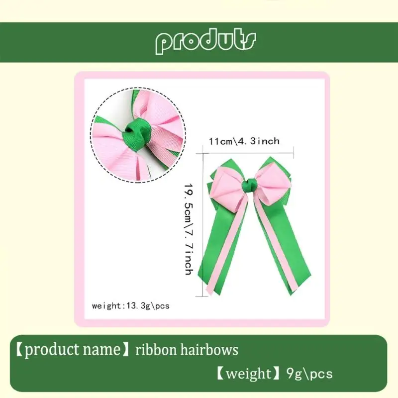652F Hair Bows Ribbon Accessory Clip for Women Girls Hair Bows Clip barrettes for stentials nasual and prom action