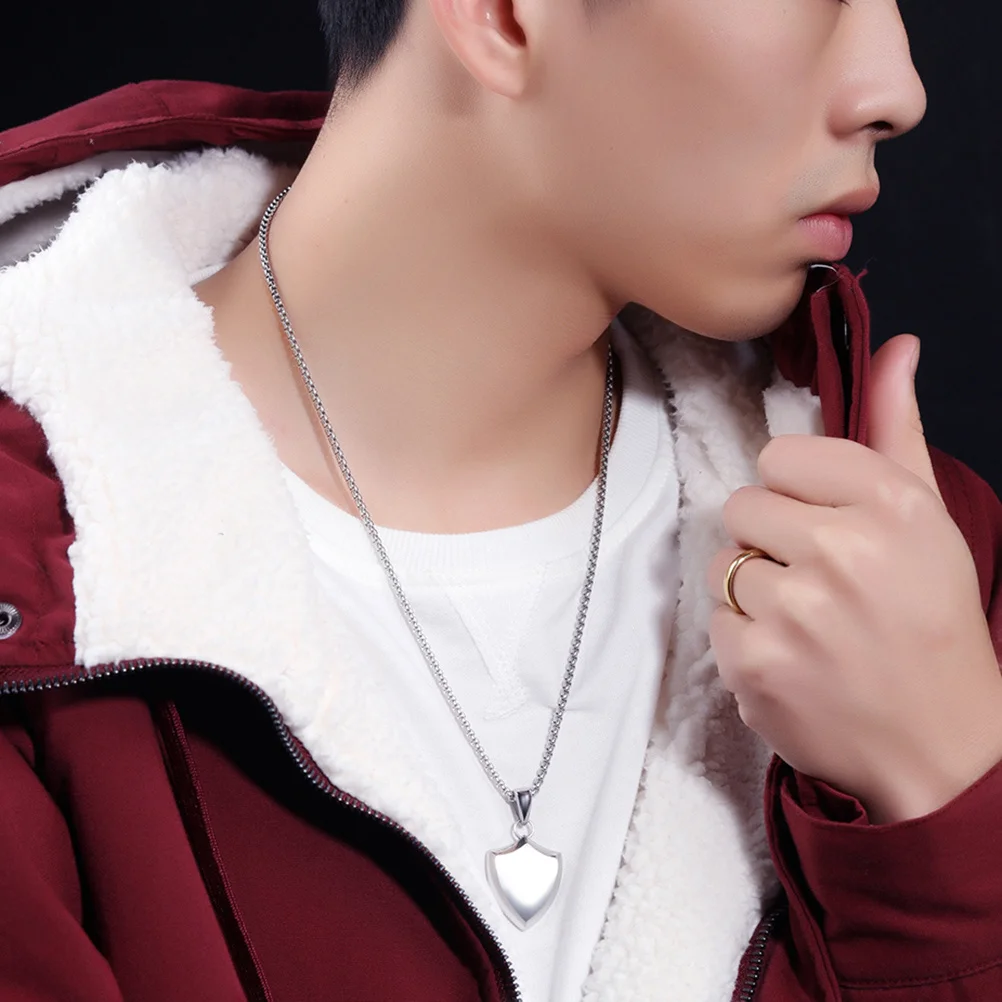 

Shield Charms For Jewelry Making Pendant Titanium Steel Smooth Rust-Resistant For Diy Jewelry Making Craft Charm Silver