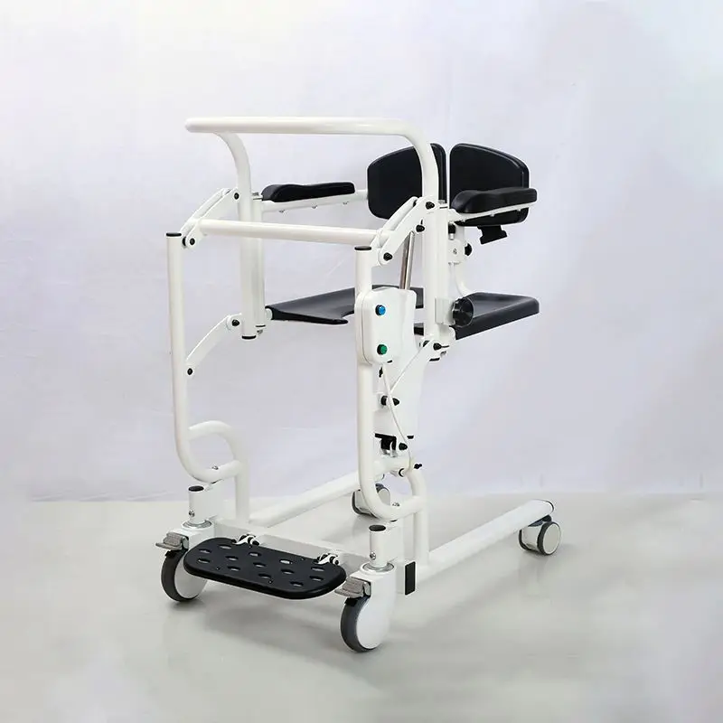 Toilet Wheelchair For The Disabled Wheel Chair Foldable With  Pedal Lifting Commode Transfer Open At Back Electric Seat