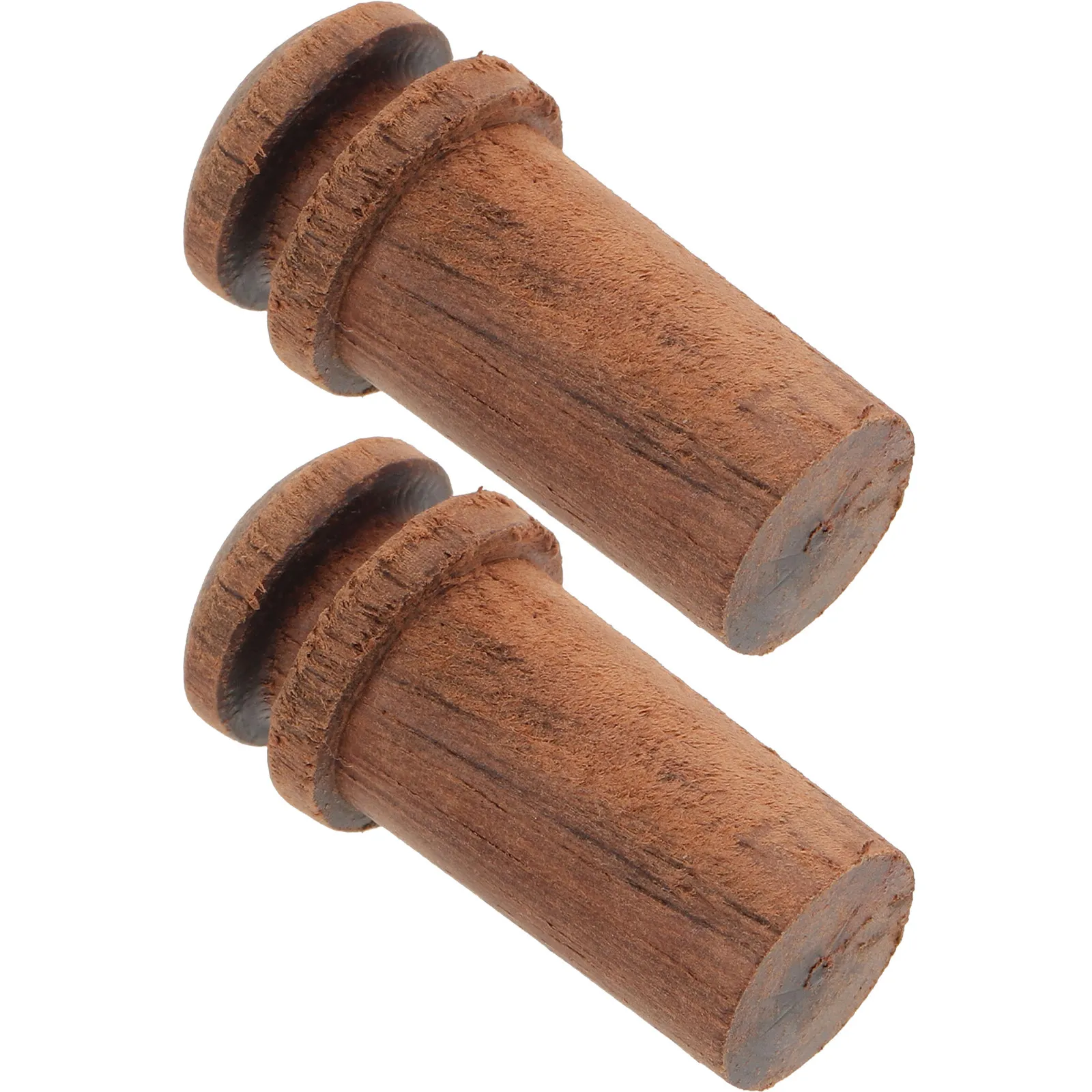 2Pcs Guitar Strap Buttons End Pins Ebony 12Mm Guitar Tailnail Wood Pegs for Folk Acoustic Electric Instruments