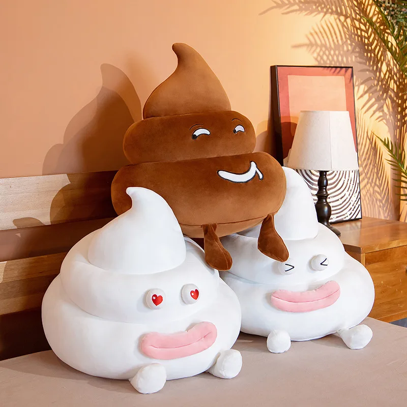 Funny Poop Plush Toy simulation Stuffed Soft Feces Doll Real-life Poop Pillow Cushion nteresting Gift