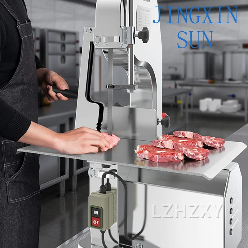 Automatic Bone Cutter Commercial Bone Sawing Cutting Machine Pork Ribs Frozen Pork Trotters Bone Steak Cutting Machine 220V