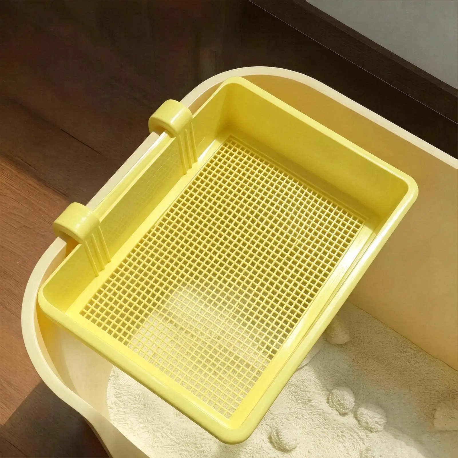 Litter Box Sifter Insert Fine Mesh Washable Portable Replacement Pet Supplies Cat Litter Box Sifter Tray For Home Living Room