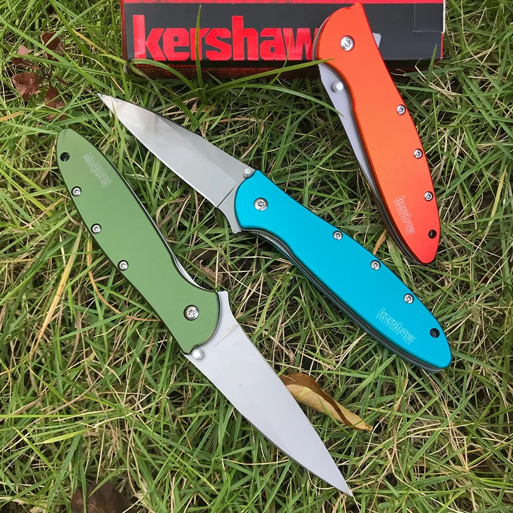 KS 1660 Onion LEEK Assisted Flippers Pocket Knives Stainless Steel Drop Point Blade Outdoor Hunting Tactical Folding Knife EDC