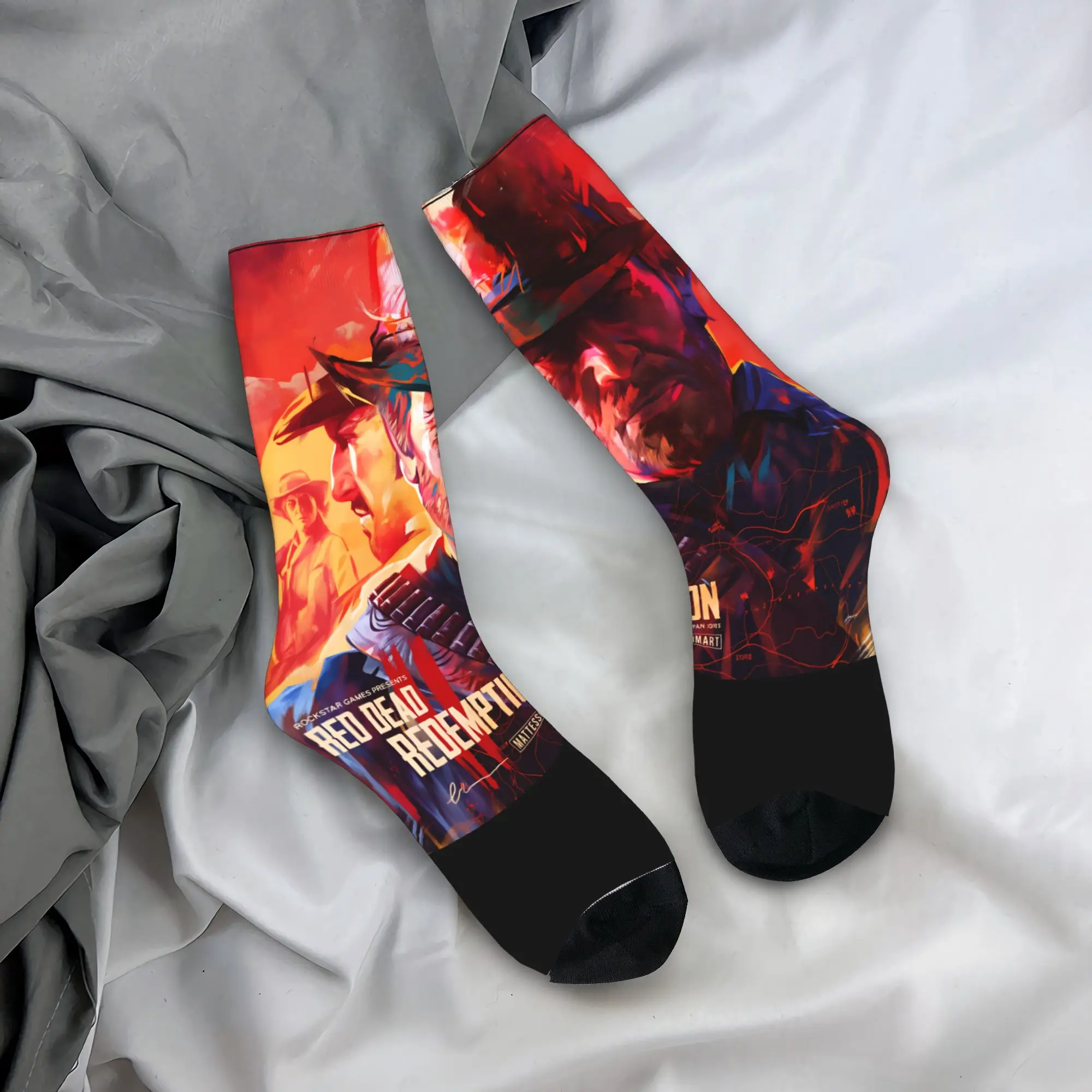 

Arthur Red Dead Redemption 2 Stockings Casual Socks Women Men Breathable Socks Autumn Outdoor Sports Design Non Slip Socks Gift