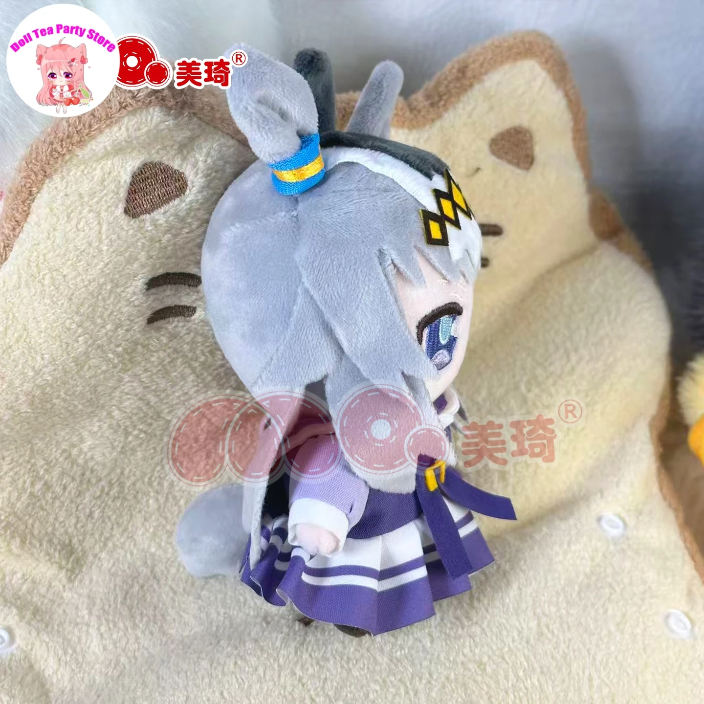 Anime Umamusume: Pretty Derby Oguri Cap Doujin Baumwollpuppe Entzückender 15 cm Rucksack-Anhänger Geschenk Schlüsselanhänger Plüschtiere Plüschtiere