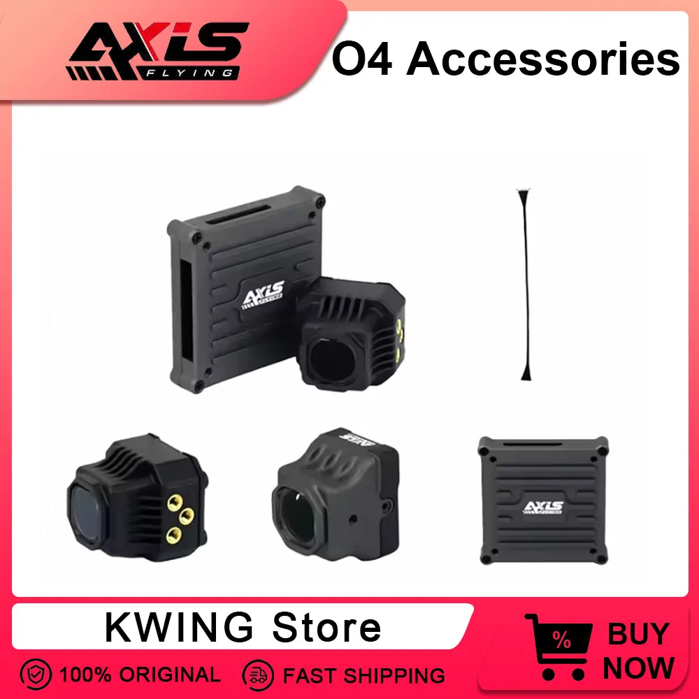 Axisflying Adapts to DJI O4 Lite Air Unit Case Lens Image Transmission Heat Dissipation Aluminum Parts  for DJI O4 Drone FPV