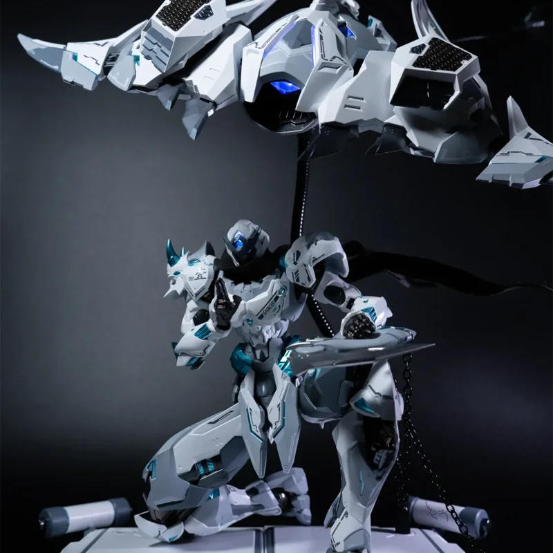 Figurka akcji White Ghost CD-07W Series, rama wykonana ze stopu odlewanej ciśnieniowo, wykwintna dekoracja na biurko, model do samodzielnego montażu, zabawka, prezent-niespodzianka