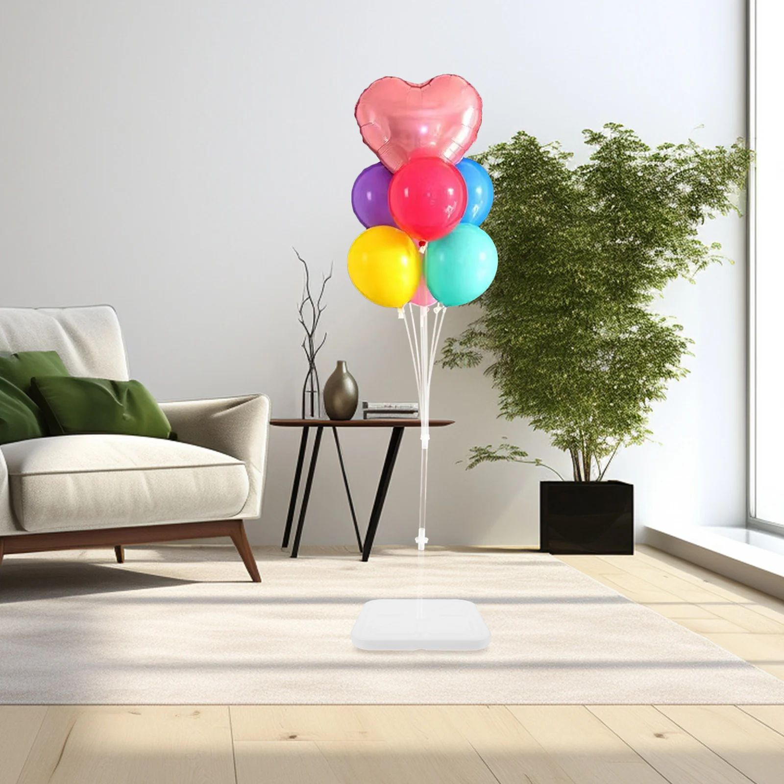 2Pcs Balloon Column Stand Water Filling Base Attractive Display Party Accessory Long-Lasting Stability Balloon Arch Stand