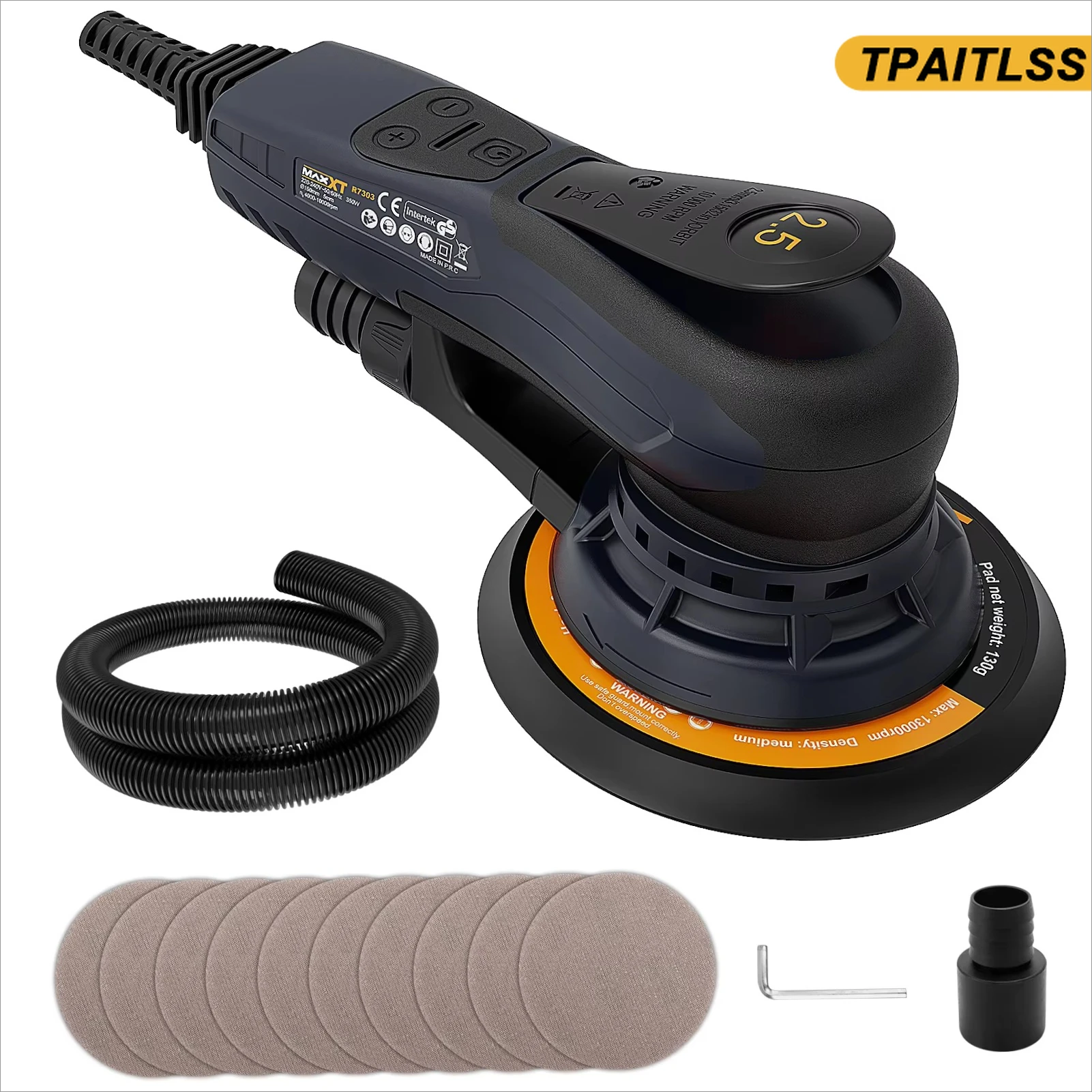 

220 В 5,0 мм деревообрабатывающий угловой шлифовальный станок, трековый двигатель, электрический многофункциональный автомобильный полировальный станок, вакуумная головка, шпаклевка