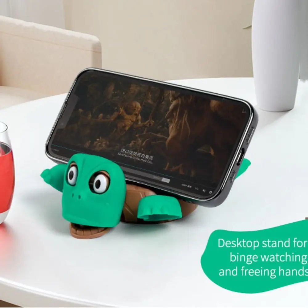 DIY Assembly Turtle Cell Phone Bracket ABS Press Panicked Turtle Coaster Ornament Anti-scald Turtle Cup Pad Quirky Toys