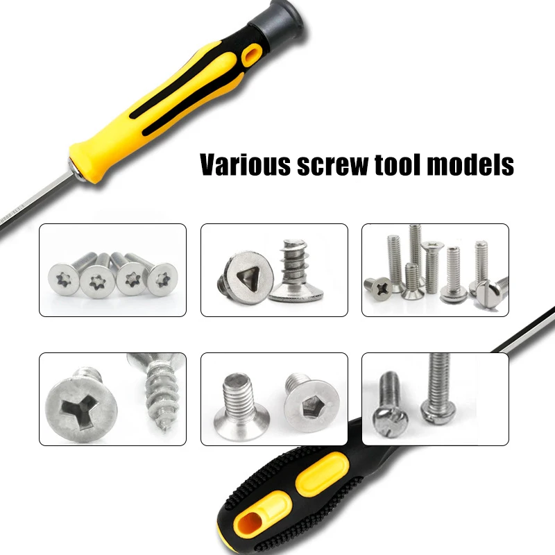 6 In 1 Screwdriver Set Precision Magnetic Screwdriver Set Hexagonal Plum Y-shaped U-shaped Triangle Repair Hand Tools Kits