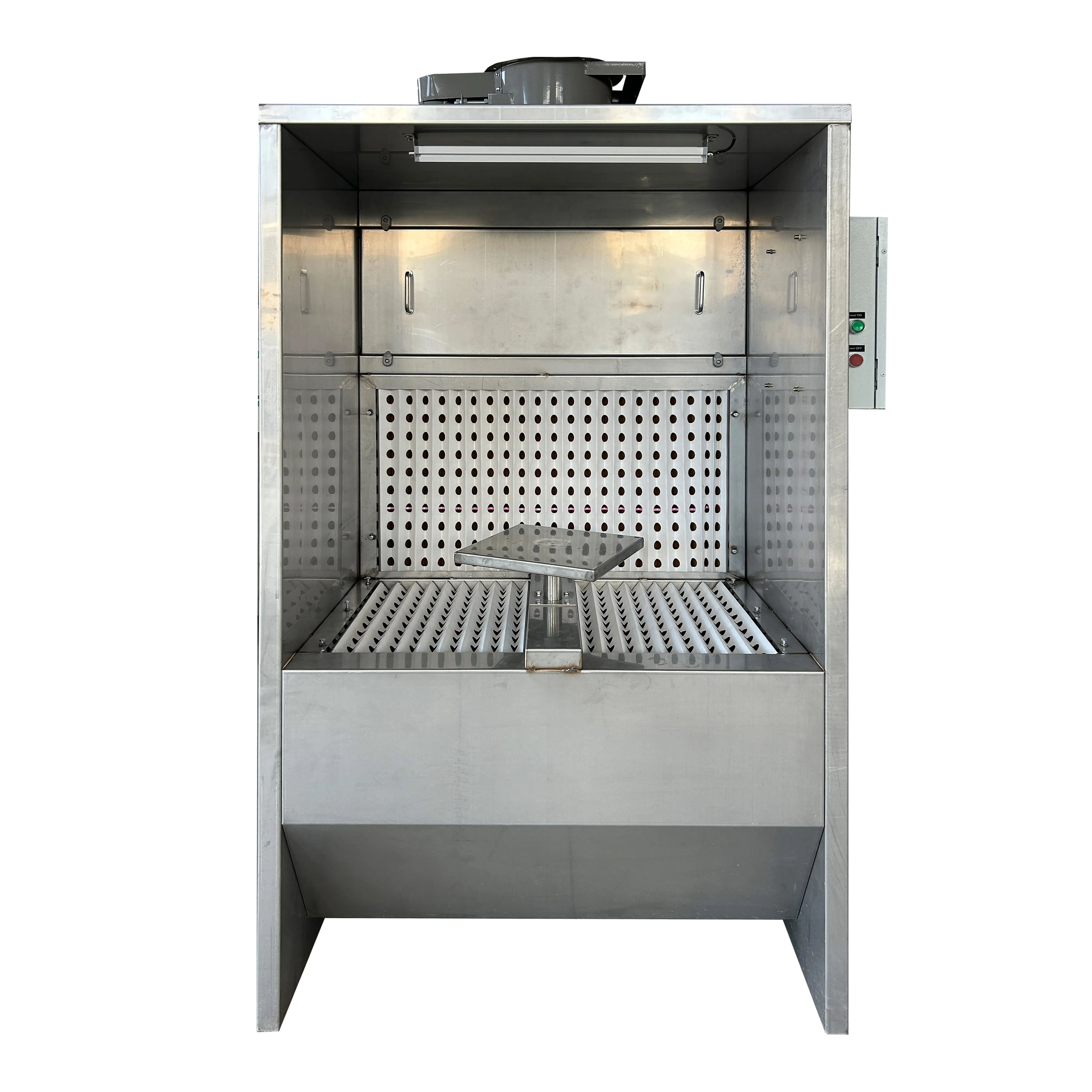 Eco-friendly Liquid Paint Spray Booth SUS304 Stainless Steel Open Face Cabinet Dry Filter Painting Booth