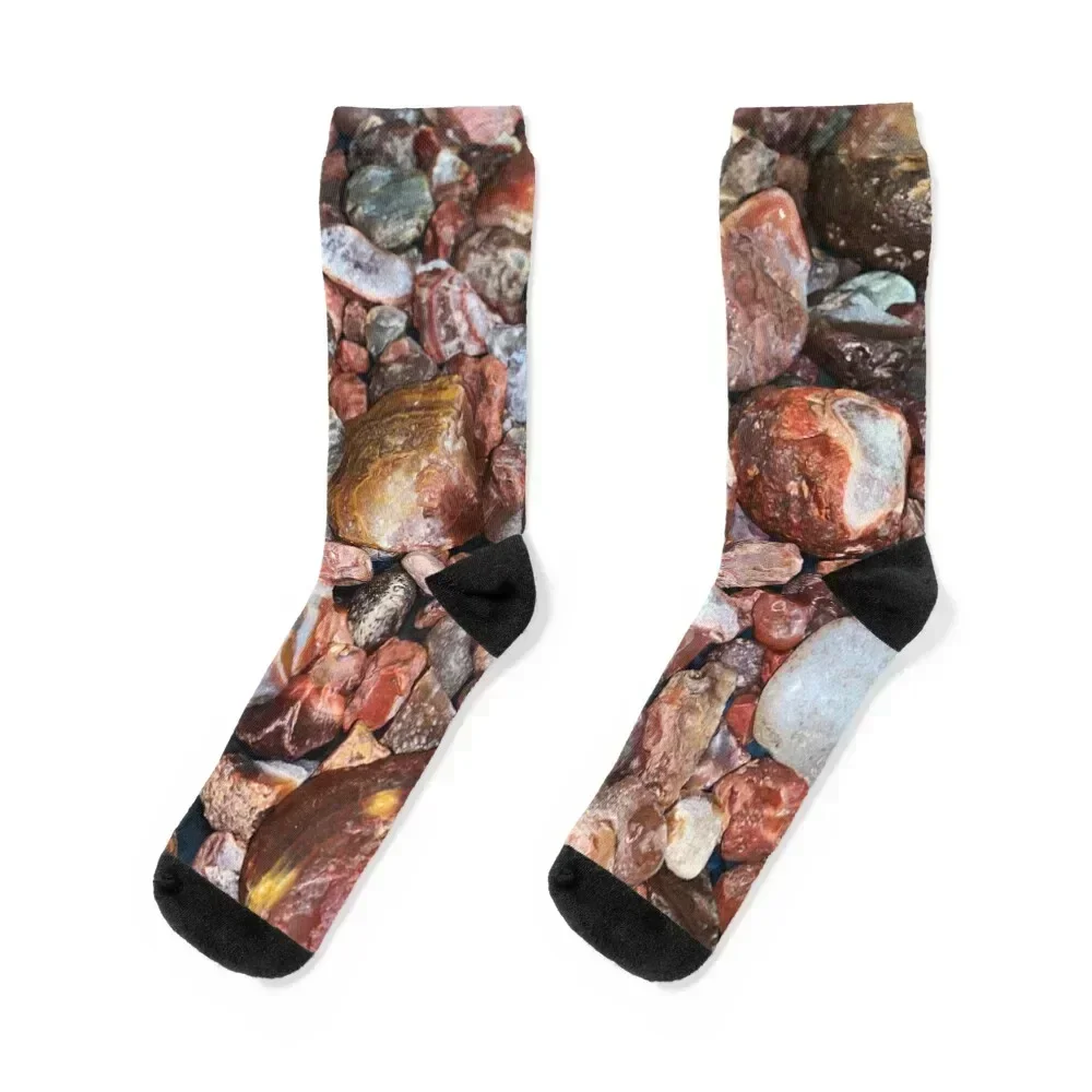 

Agate Lake Superior Socks fashionable sheer happy compression Luxury Woman Socks Men's