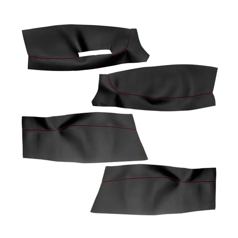 4pc For VW POLO 2004 2005 2006 2007 2008 - 2011 Hatchback/Sedan Car Interior Door Panel Cover Microfiber Leather Protection Trim