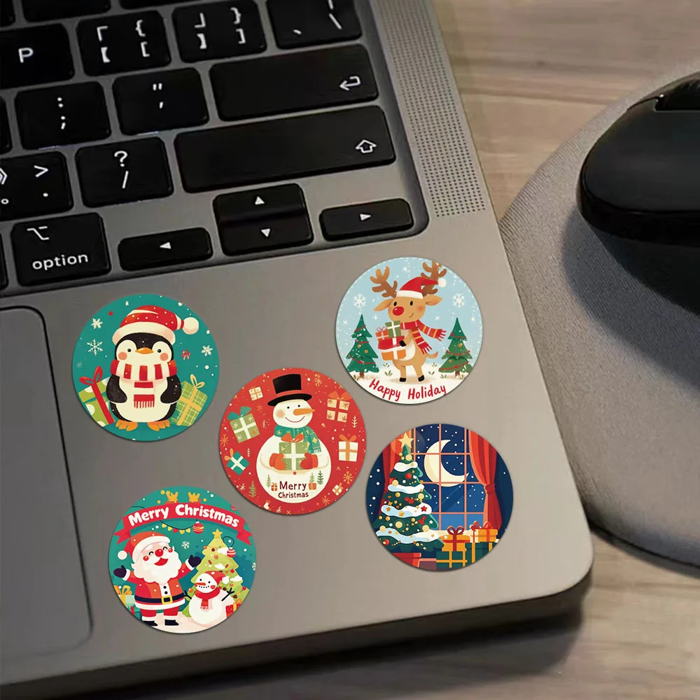 500PCS Cartoon Christmas Holiday Gift Sticker sigillante Sticker buon natale Sticker