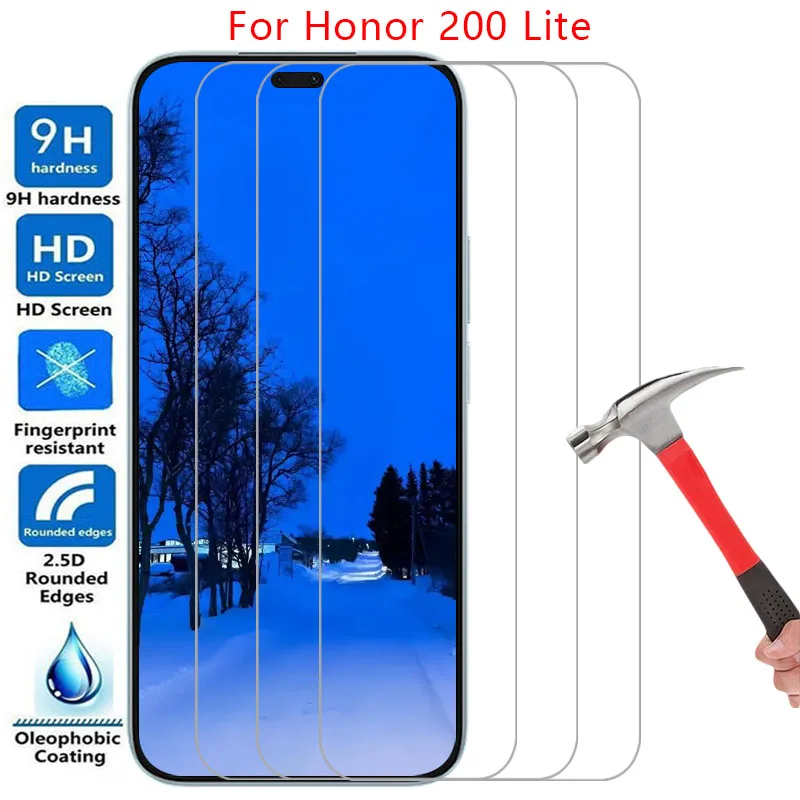 حافظة هاتف لهاتف هواوي هونور 200 لايت 5 جرام من الزجاج المقسى آن هونور 200 200 لايت هونور 200 لايت لايت مضاءة غطاء خلفي هونر 5 جرام