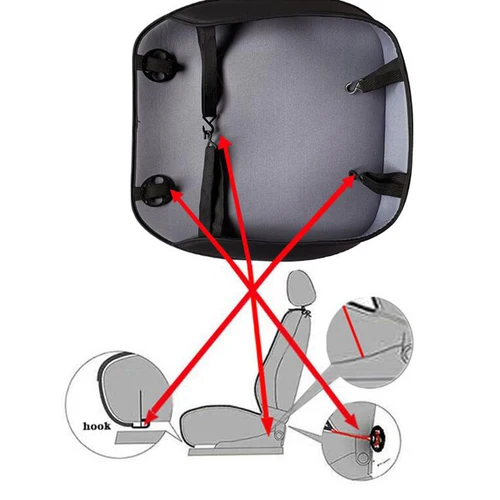 Imagen 2 del producto Funda transpirable para asiento delantero de coche, fundas de cojines de cuero PU para coche, funda protectora Universal para asiento de coche, alfombrilla protectora para venta al por mayor