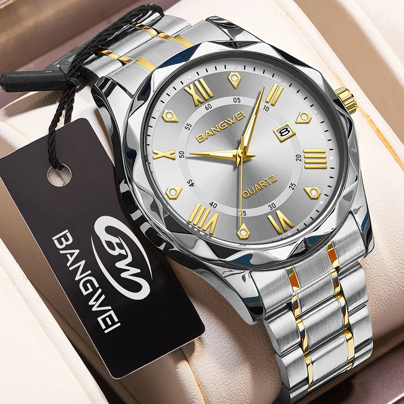 LIGE 2024 mens watch Stainless Steel Top Brand Luxury Waterproof Luminous Date watches for men Sport quartz wristwatch Reloj