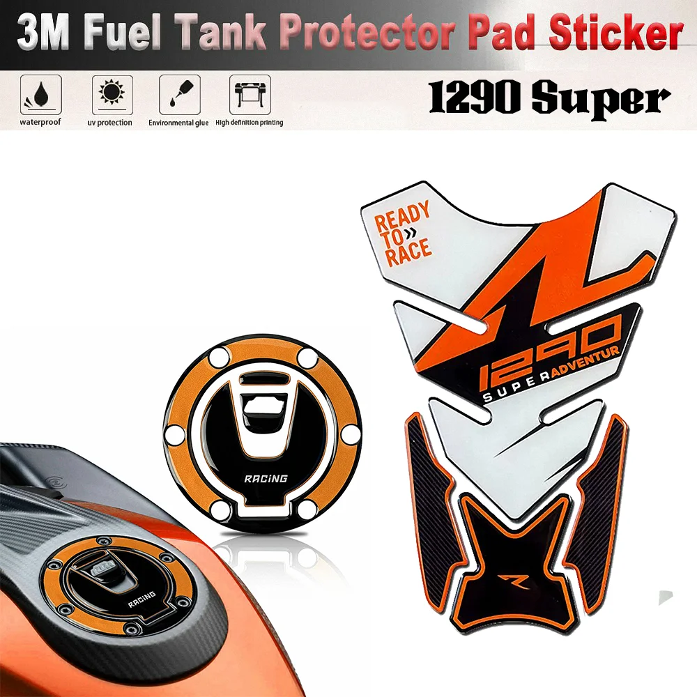 For KTM DUKE 1290 Super Adventure 3D Sticker Motorcycle Accessories Tank Pad Covers Protector Duke GT R S T V2 V3 2015 2020 2023