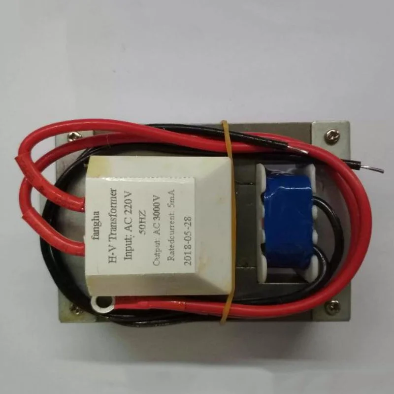 Medium Size 57x16mm High Voltage Transformer Power Module for Insect Killer Lamp 220V 50Hz to 3000V Horizontal Type