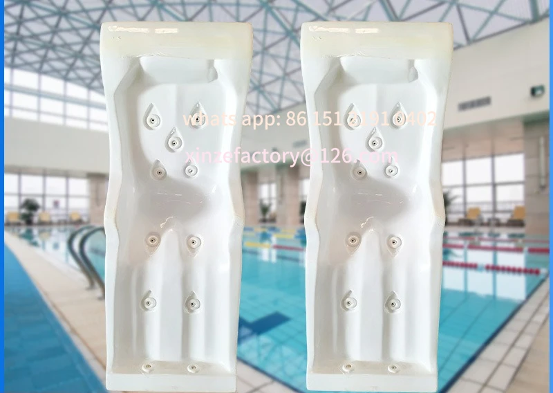 

Customizable swimming pool underwater bed seat acrylic spa11 hole massage bed