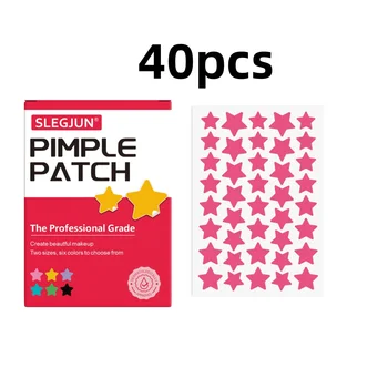 pieces of multi-color star acne patches, facial acne patches, concealer acne patches, and…