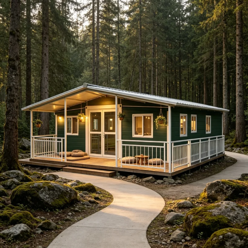 Expandable Container House Cabins Folding Room Prefab Tiny Home Modular Prefabricated Houses Luxury Mobile Home 2 3 Bedroom