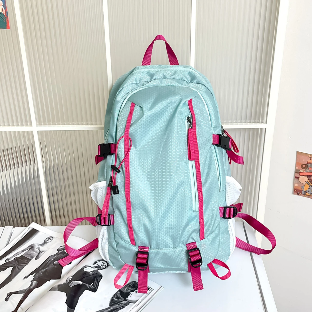 Waterproof Outdoor Hiking Backpack Men Women Lightweight Travel Rucksack Large Capacity Camping Daypack Student School Backpack