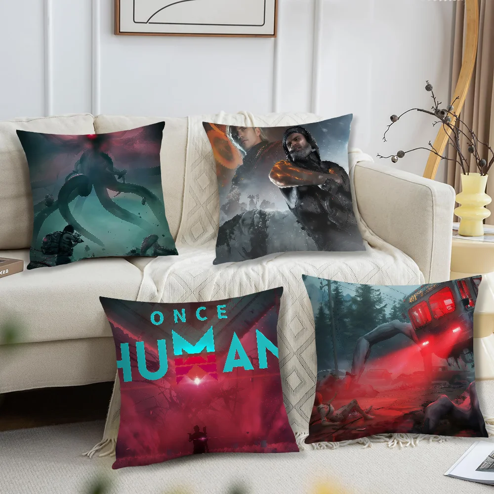Hot Game O-Once H-Human Cushion Cover For Pillow Printing Sofa Decoration Home Car Room Coffee Shop Office Nordic Simplicity