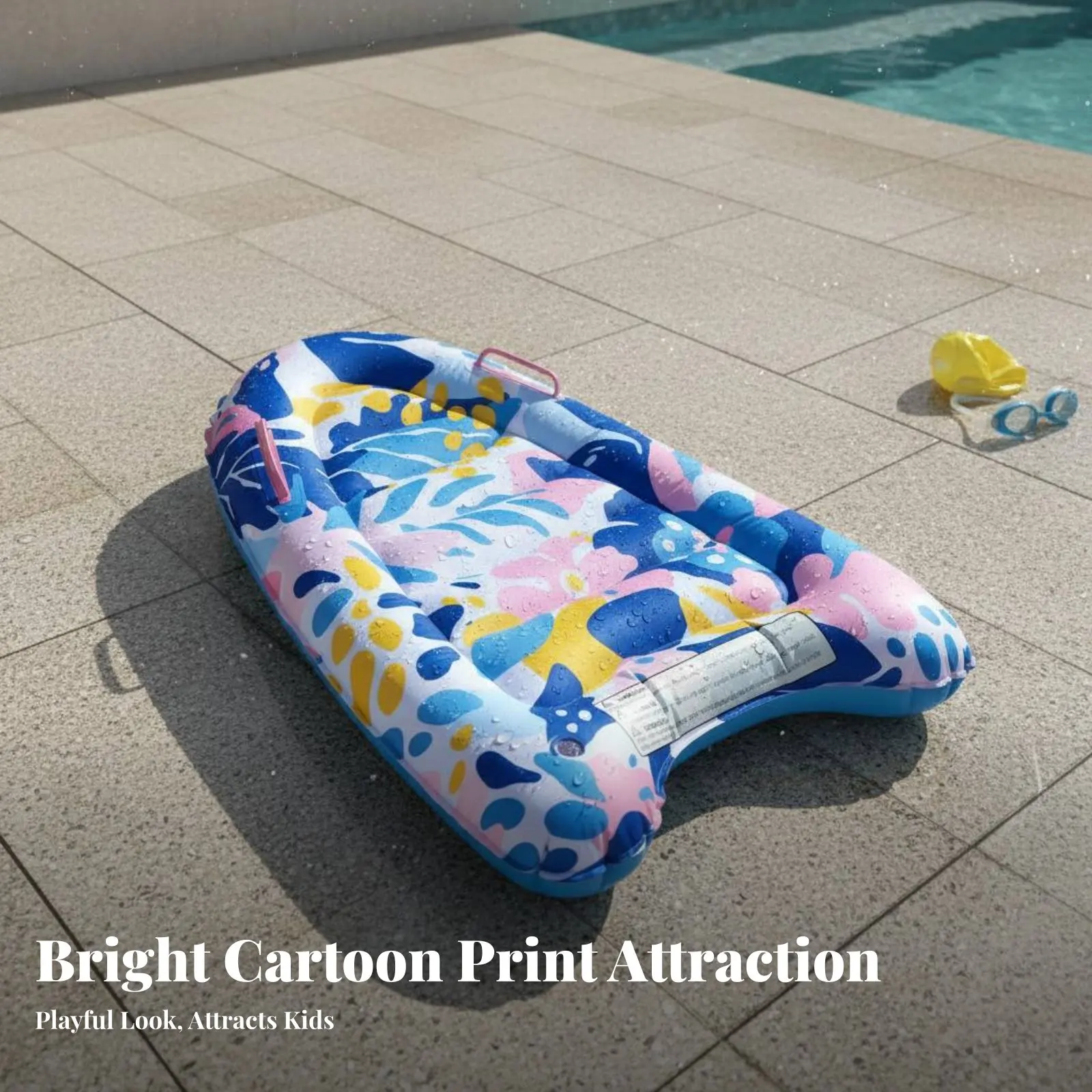 

Надувная доска для плавания с ручками, портативная, для детей, из утолщенного материала, плавучая доска для плавания