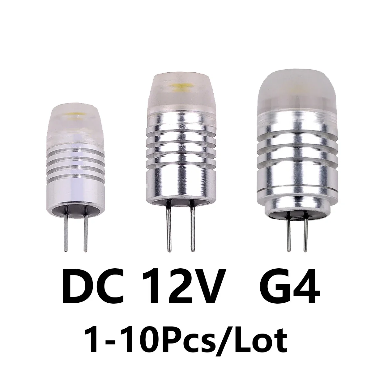 

1-10PCS DC/AC 12V LED MINI G4 COB car lights 2W 3W High Light Efficiency Strobe Free For Crystal Chandelier Kitchen Study Toilet