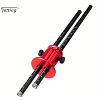 Double Head Wheel Marking Gauge Aluminum Parallel Line Drawing Tool Woodworking Marking Scriber Ruler With Metric And Inch Scale