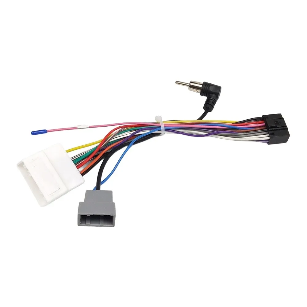 16 Pin Car Wiring Harness Adapter For Nissan Rogue Sentra For Versa Note For Android Head Unit Power Cable