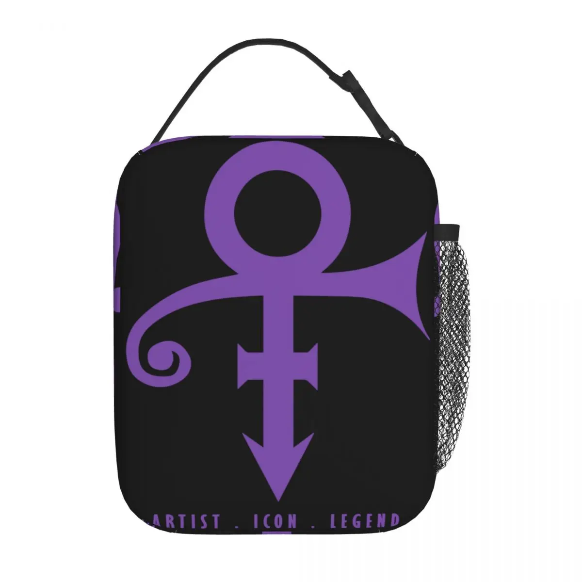 Prince Paisley Park The Artist Icon Legend Merch bolsas de almuerzo aisladas púrpura Rain His Royal Badness Tafkap caja de comida nuevo