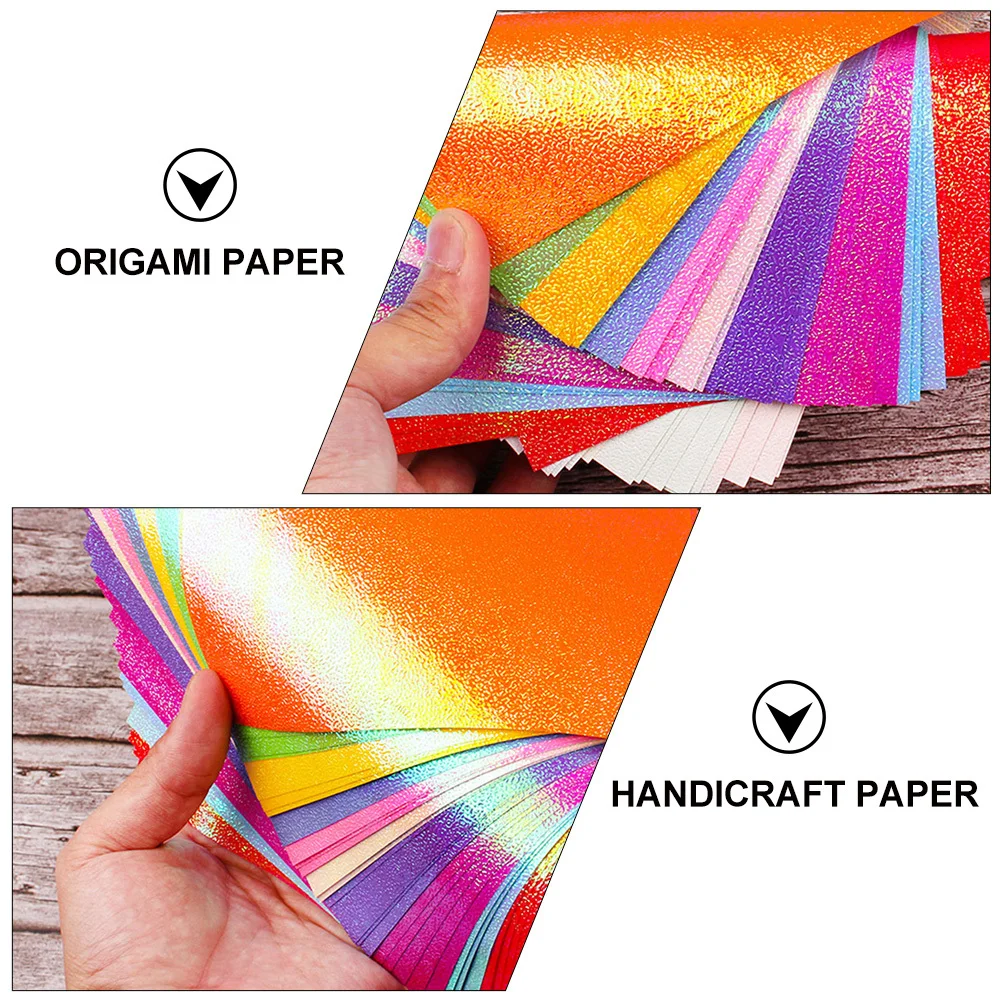 100Pcs Sparkle Folding Paper for Kids Crafts Reusable Shiny Art Supplies Ideal for Homemade Greeting Cards Gift Making and